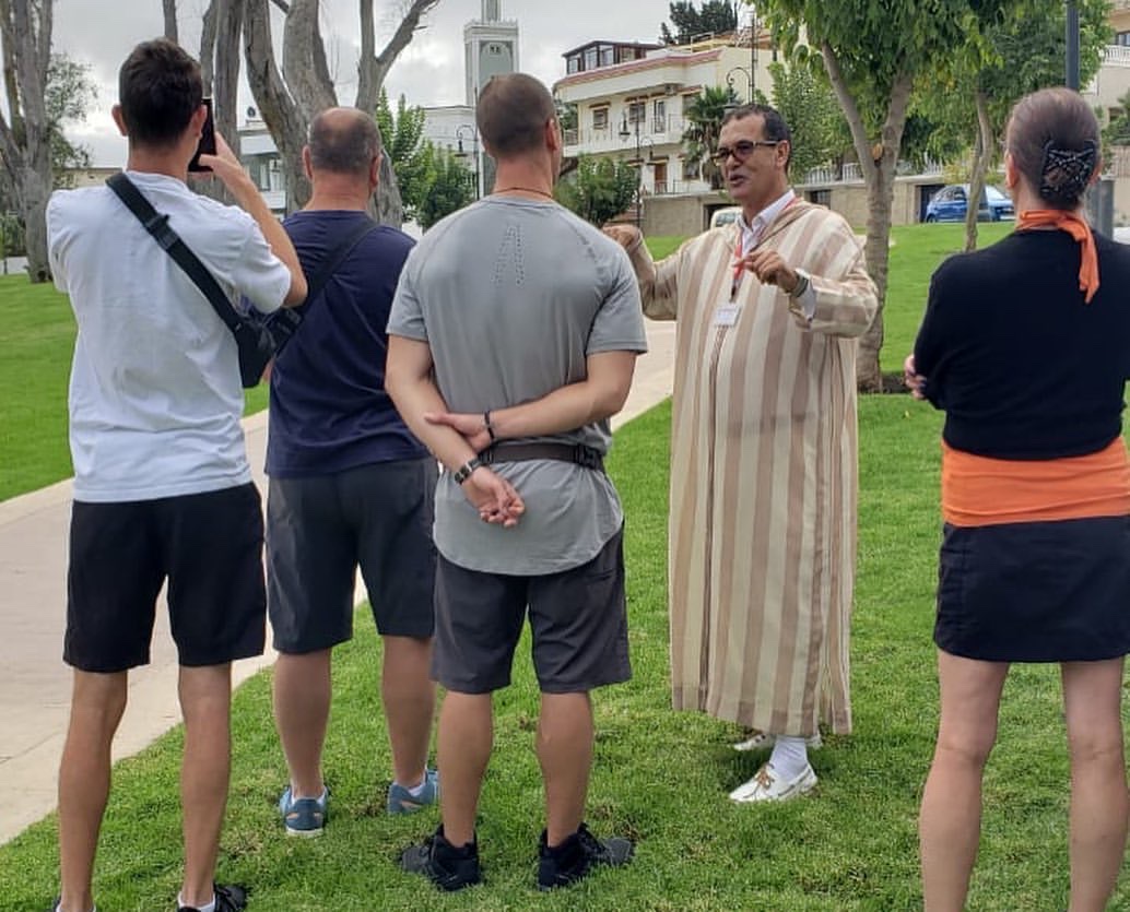 Hassan explaining Tangier to private clients